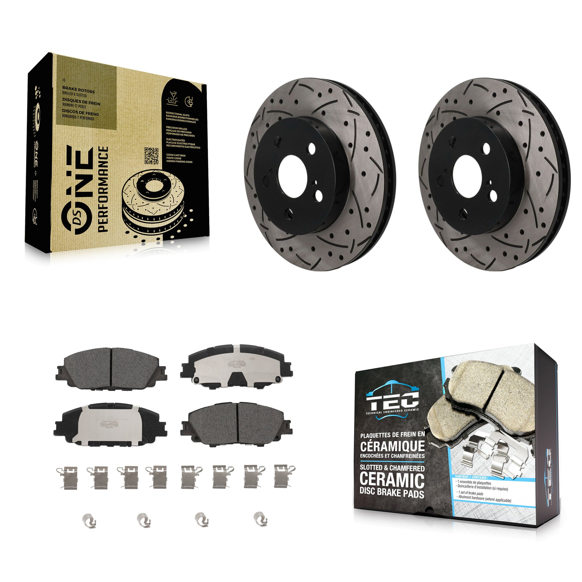 [Avant] Disque et plaquette de frein pour Toyota Corolla KDT-101971