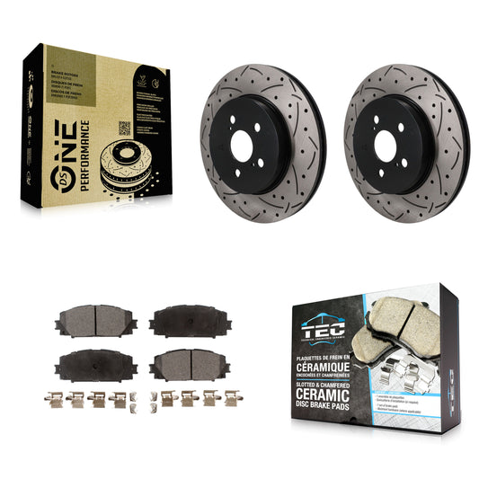 [Avant] Disque et plaquette de frein pour Toyota Corolla Prius Prime KDT-101972
