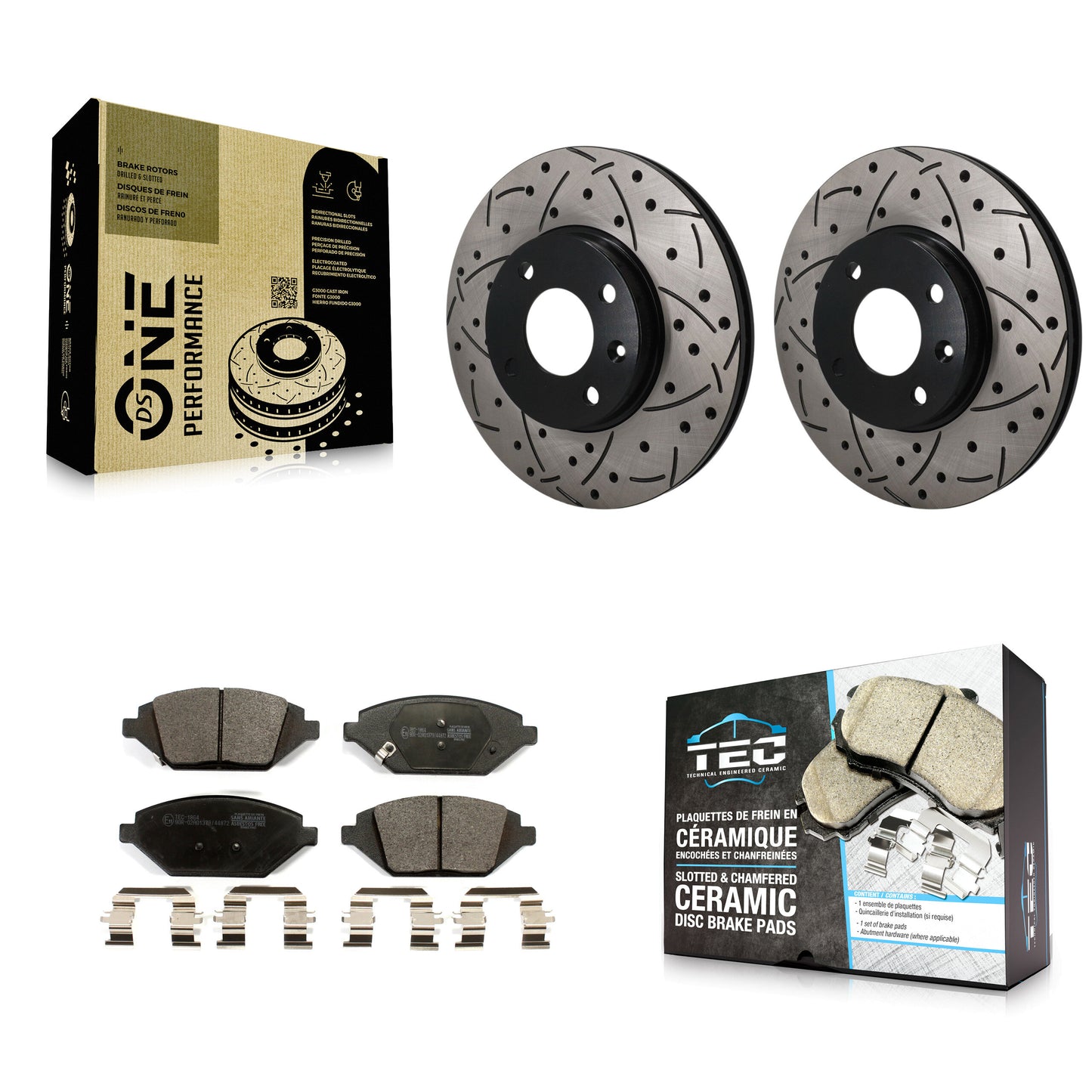 [Avant] Disque et plaquette de frein pour 2016-2022 Chevrolet Spark KDT-101989
