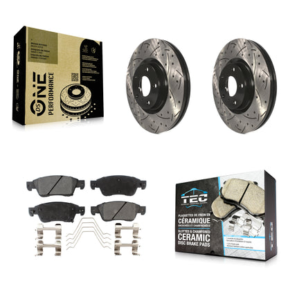 [Avant] Disque et plaquette de frein pour 09-13 INFINITI G37 Without Brembo Brakes KDT-101990