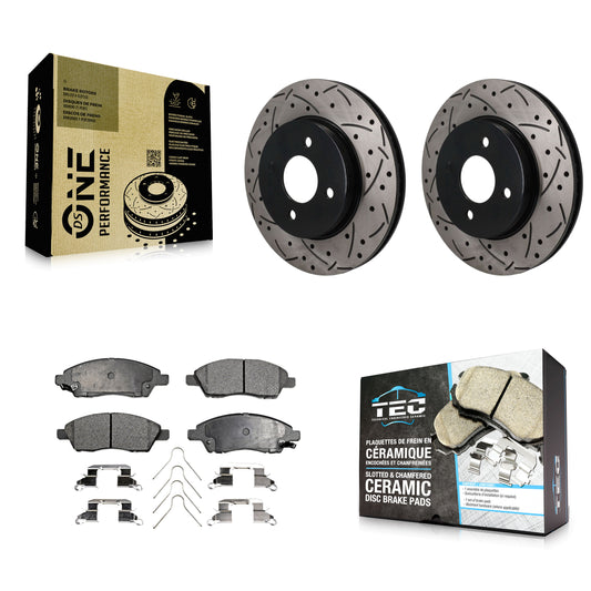 [Avant] Disque et plaquette de frein pour Nissan Micra Versa Note KDT-101997