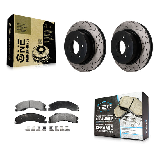 [Avant] Disque et plaquette de frein pour 2016-2024 Nissan TITAN XD KDT-102001