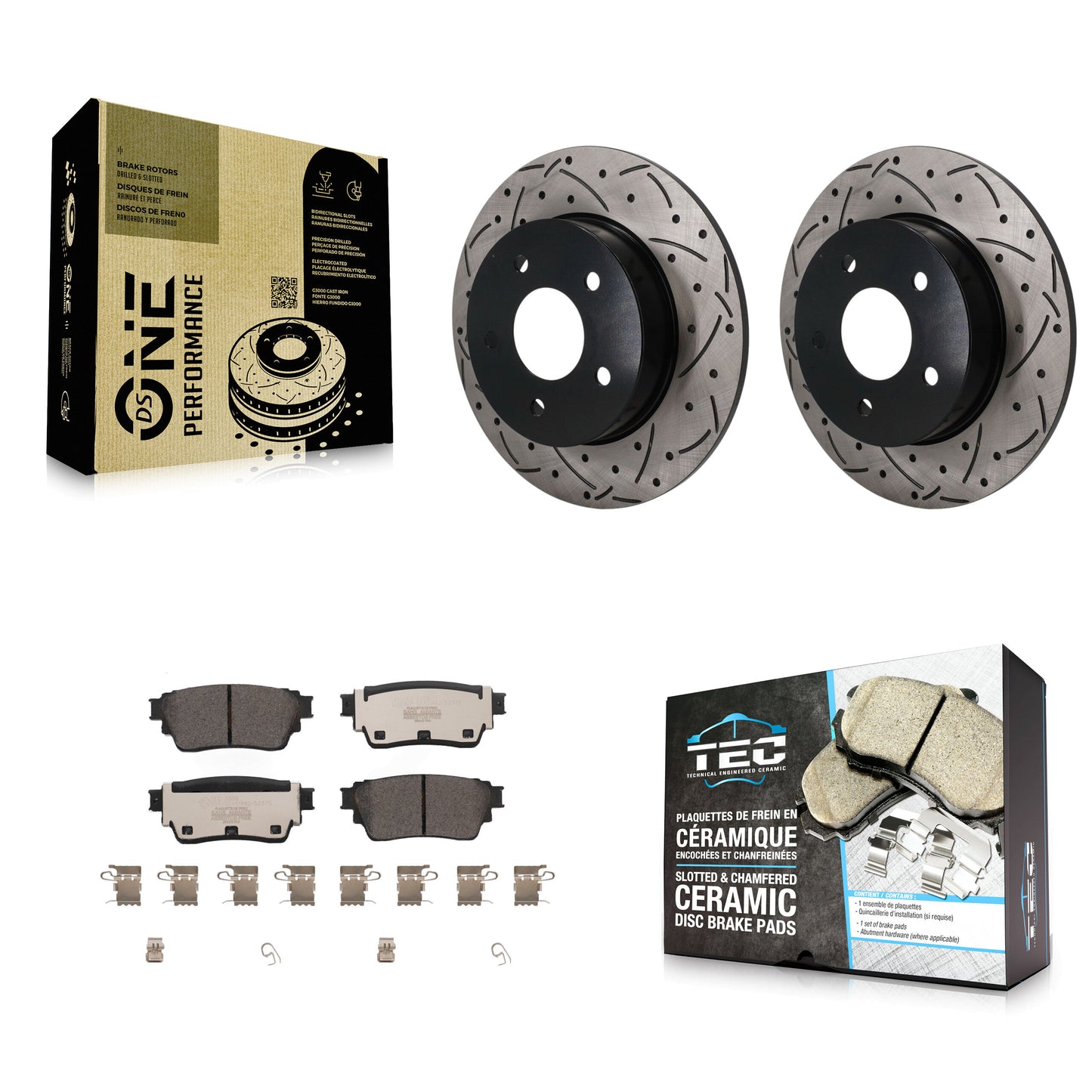 [Arrière] Disque et plaquette de frein pour Nissan Kicks Altima KDT-102023