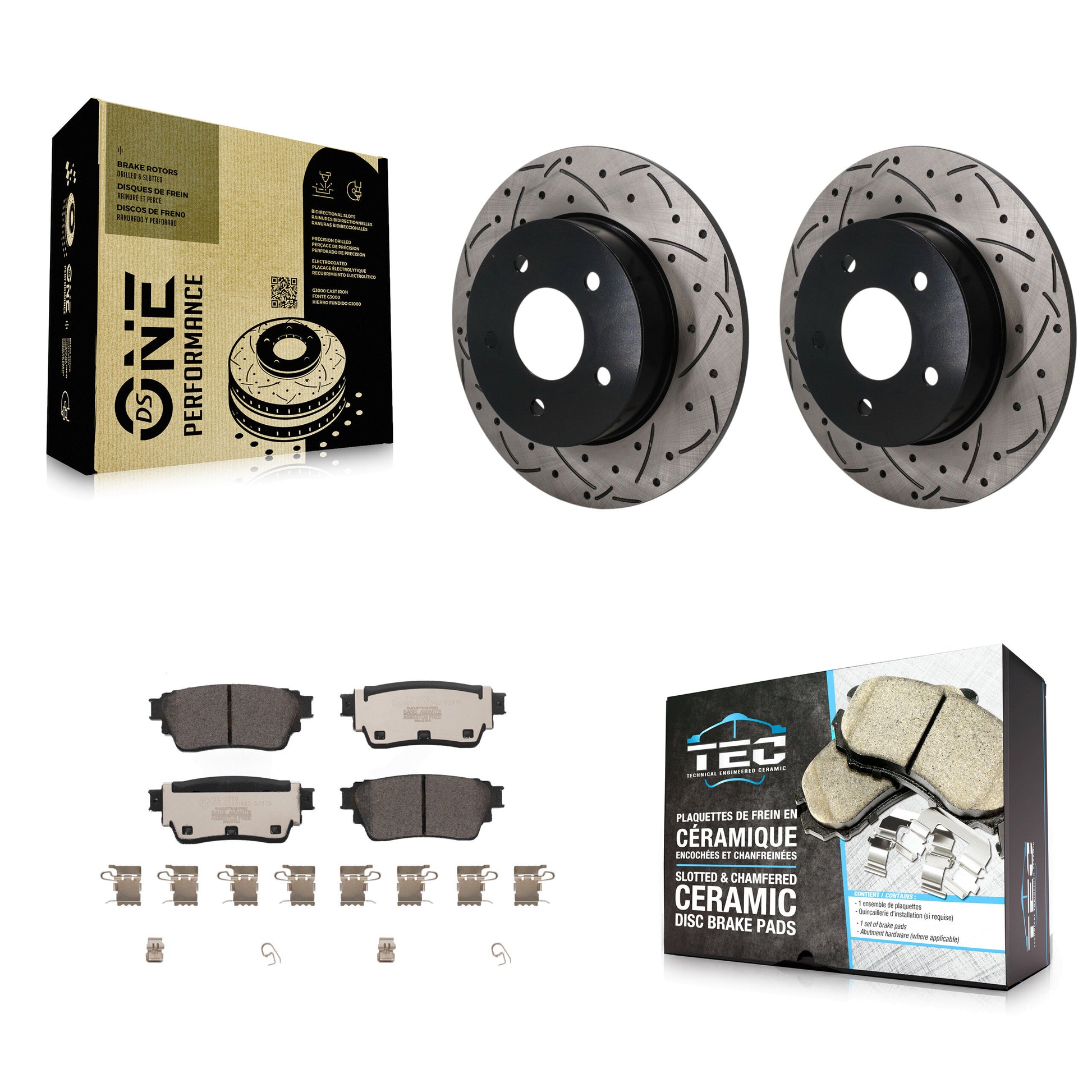 [Arrière] Disque et plaquette de frein pour Nissan Kicks Altima KDT-102023