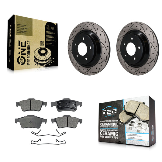 [Arrière] Disque et plaquette de frein pour 2006 Mazda 5 To 02 06 KDT-102049