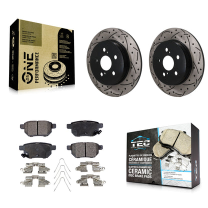 [Arrière] Disque et plaquette de frein pour Toyota Corolla With Manual Parking KDT-102054