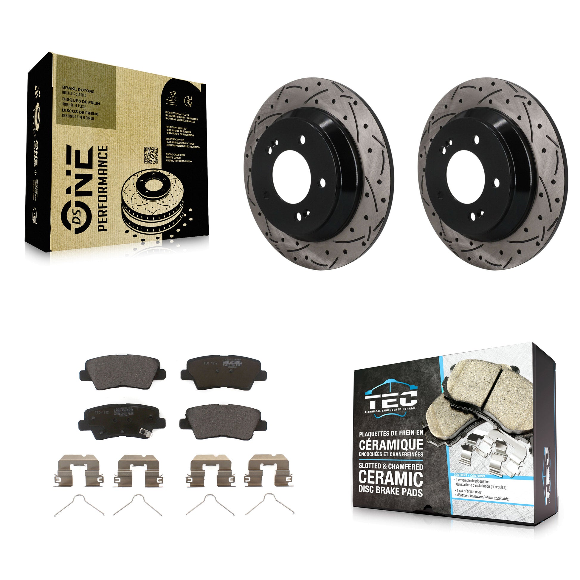 [Arrière] Disque et plaquette de frein pour 2020-2022 Kia Soul 1.6L KDT-102067