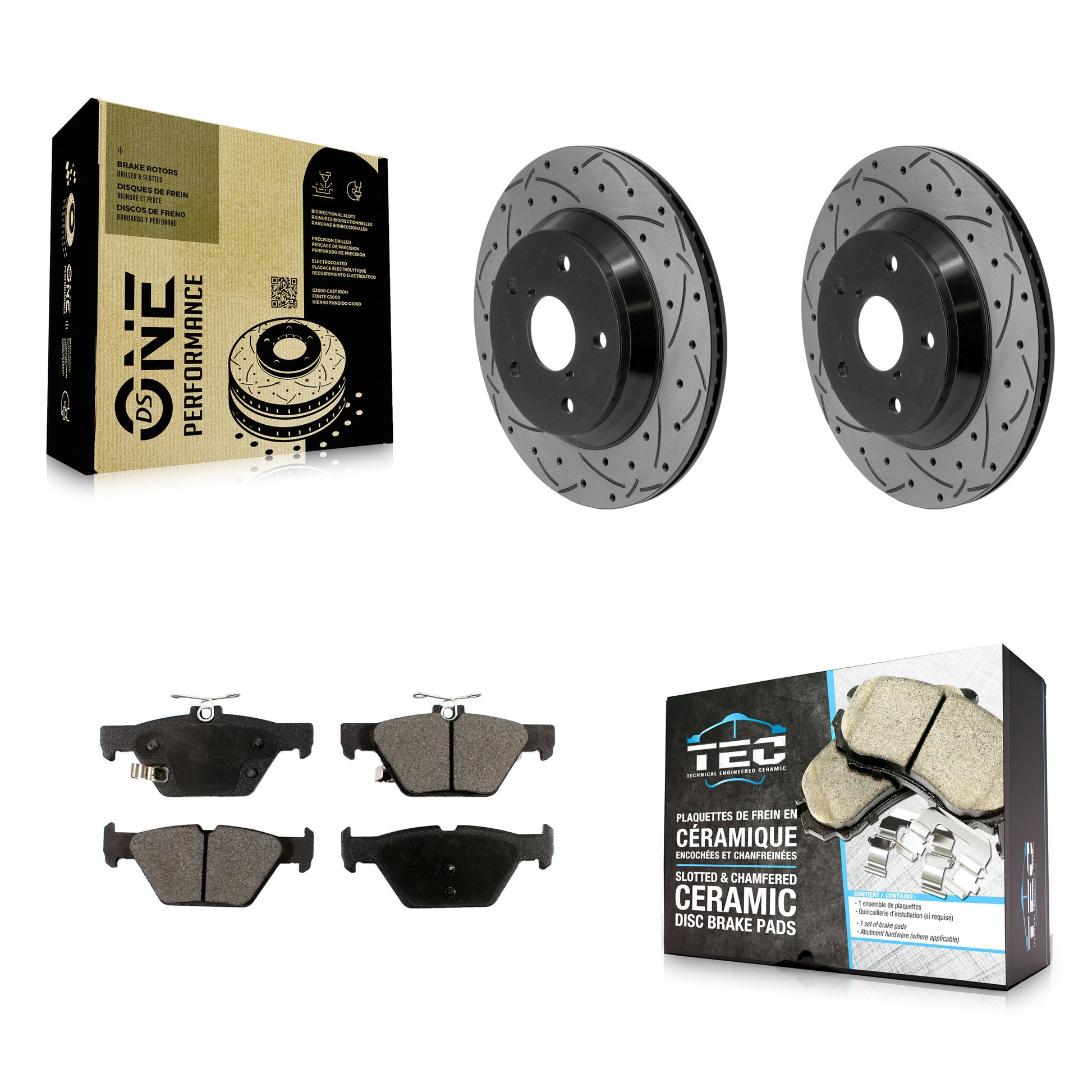 [Arrière] Disque et plaquette de frein pour Subaru Forester Crosstrek KDT-102086