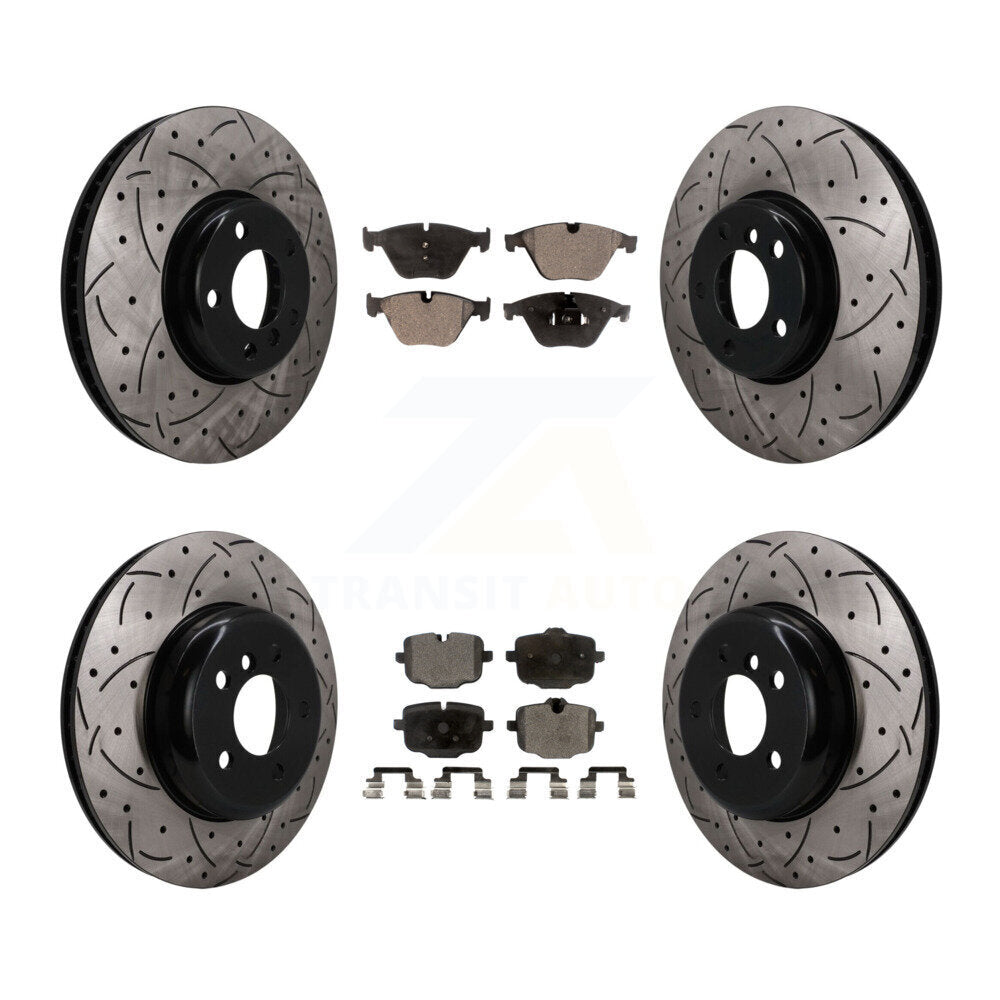 [Avant et Arrière] Disque et plaquette de frein pour BMW 535i With 345mm Diameter Rotor KDT-102097