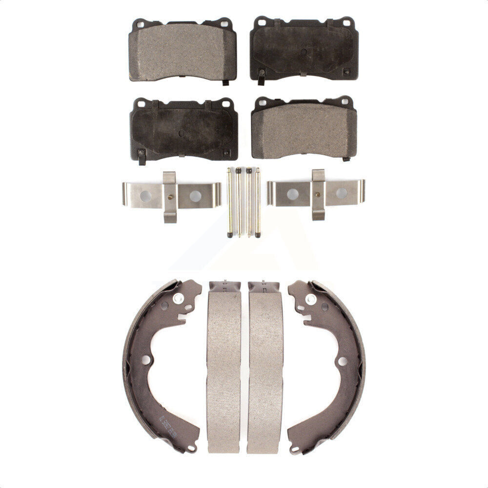 [Avant + Arrière] Kit de plaquette (semi-métallique) de frein pour 2004 Subaru Impreza WRX STI KFN-100001 par Transit Auto