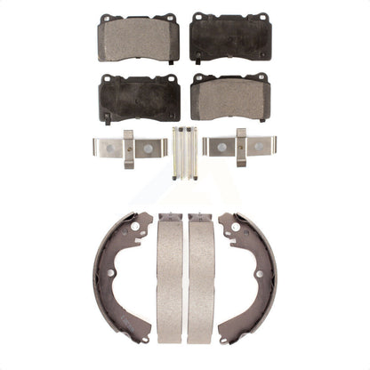 [Avant + Arrière] Kit de plaquette (semi-métallique) de frein pour 2004 Subaru Impreza WRX STI KFN-100001 par Transit Auto
