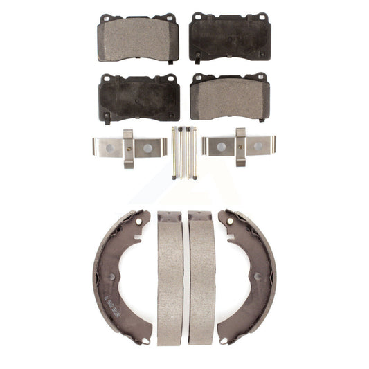 [Avant + Arrière] Kit de plaquette (semi-métallique) de frein pour Mitsubishi Lancer KFN-100002