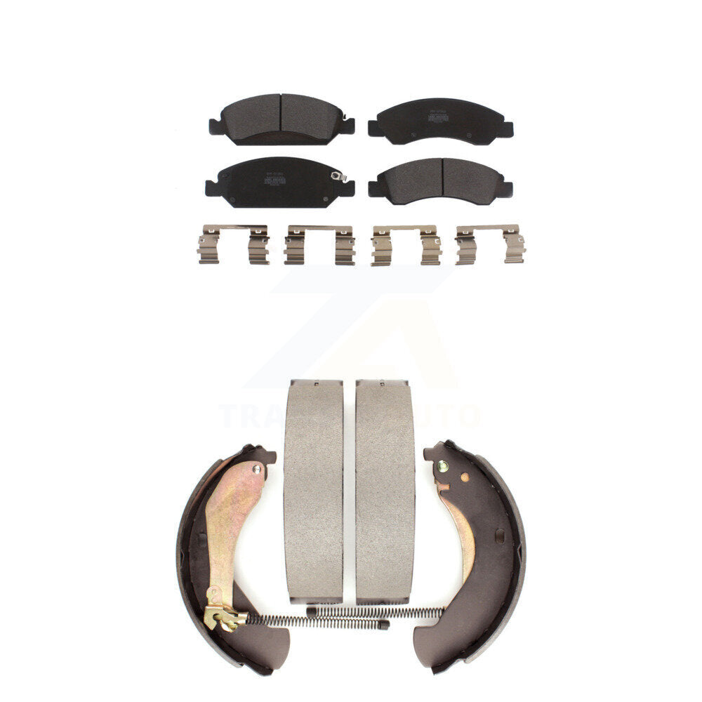 [Avant + Arrière] Kit de plaquette (semi-métallique) de frein pour Chevrolet Silverado 1500 GMC Sierra Classic KFN-100030