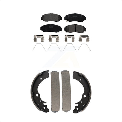 [Avant + Arrière] Kit de plaquette (semi-métallique) de frein pour Honda Civic KFN-100035 par Transit Auto