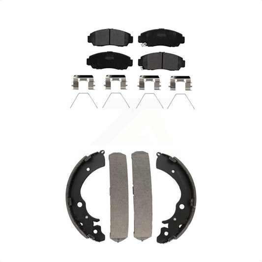 [Avant + Arrière] Kit de plaquette (semi-métallique) de frein pour Honda Civic KFN-100035 par Transit Auto