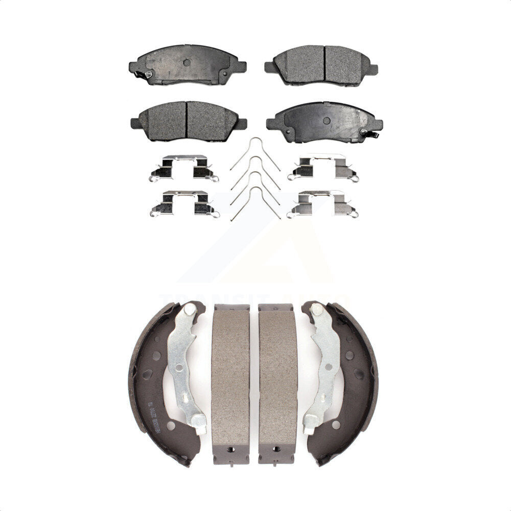 [Avant + Arrière] Kit de plaquette (semi-métallique) de frein pour Nissan Versa Note Micra KFN-100043 par Transit Auto