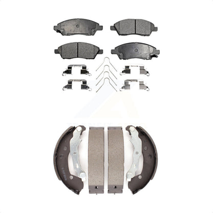 [Avant + Arrière] Kit de plaquette (semi-métallique) de frein pour Nissan Versa Note Micra KFN-100043 par Transit Auto