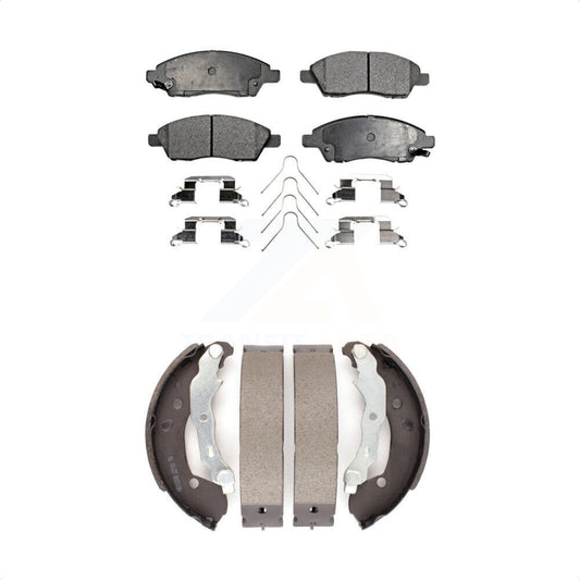 [Avant + Arrière] Kit de plaquette (semi-métallique) de frein pour Nissan Versa Note Micra KFN-100043 par Transit Auto