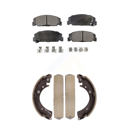 [Avant + Arrière] Kit de plaquette (semi-métallique) de frein pour Honda Civic Accord KFN-100049