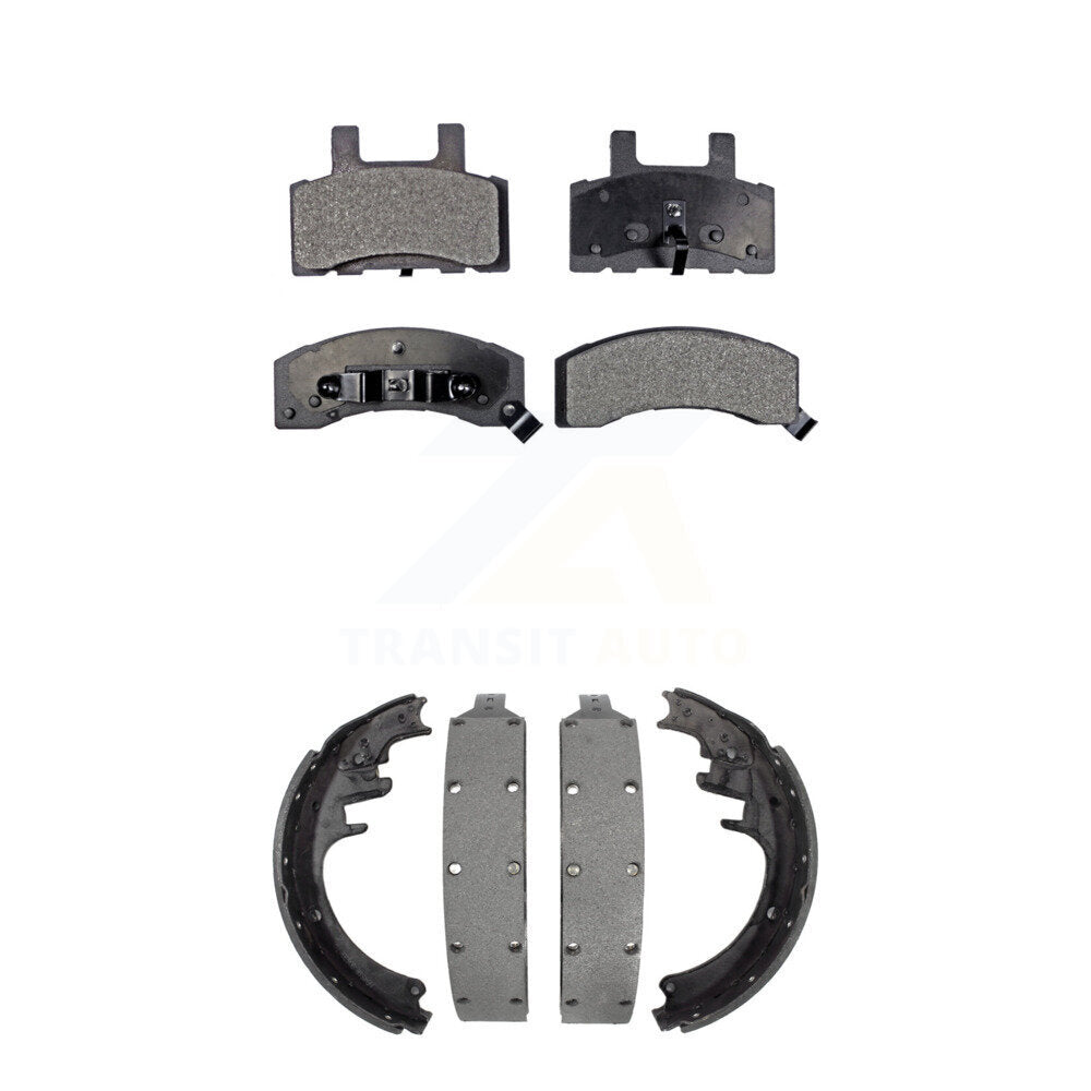 [Avant + Arrière] Kit de plaquette (semi-métallique) de frein pour Chevrolet Dodge Ram 2500 K2500 C2500 K1500 Suburban GMC C1500 C3500 K3500 KFN-100057