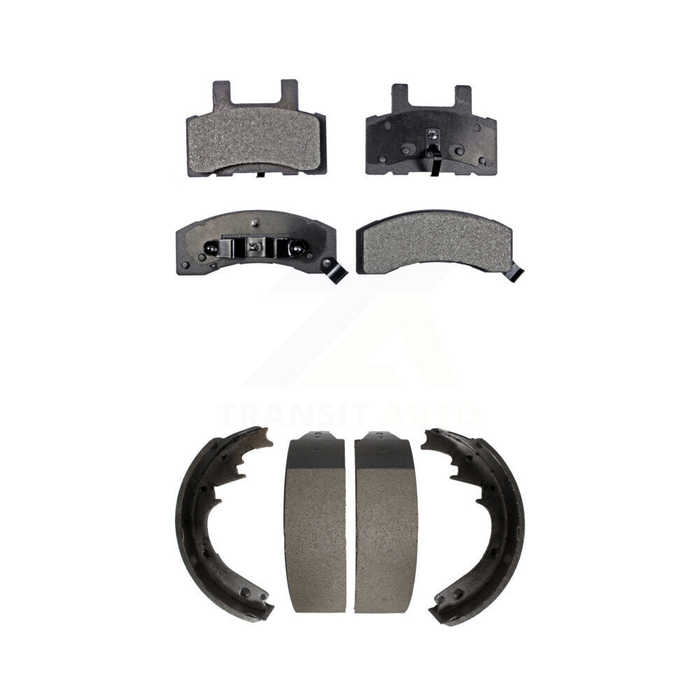 [Avant + Arrière] Kit de plaquette (semi-métallique) de frein pour Chevrolet Tahoe K1500 Suburban GMC C1500 Yukon KFN-100059