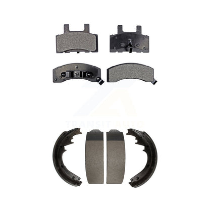 [Avant + Arrière] Kit de plaquette (semi-métallique) de frein pour Chevrolet Tahoe K1500 Suburban GMC C1500 Yukon KFN-100059