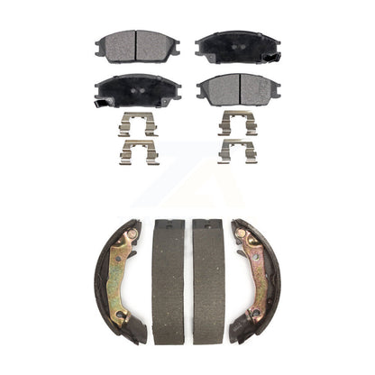 [Avant + Arrière] Kit de plaquette (semi-métallique) de frein pour Hyundai Accent Excel Scoupe Mitsubishi Precis KFN-100062