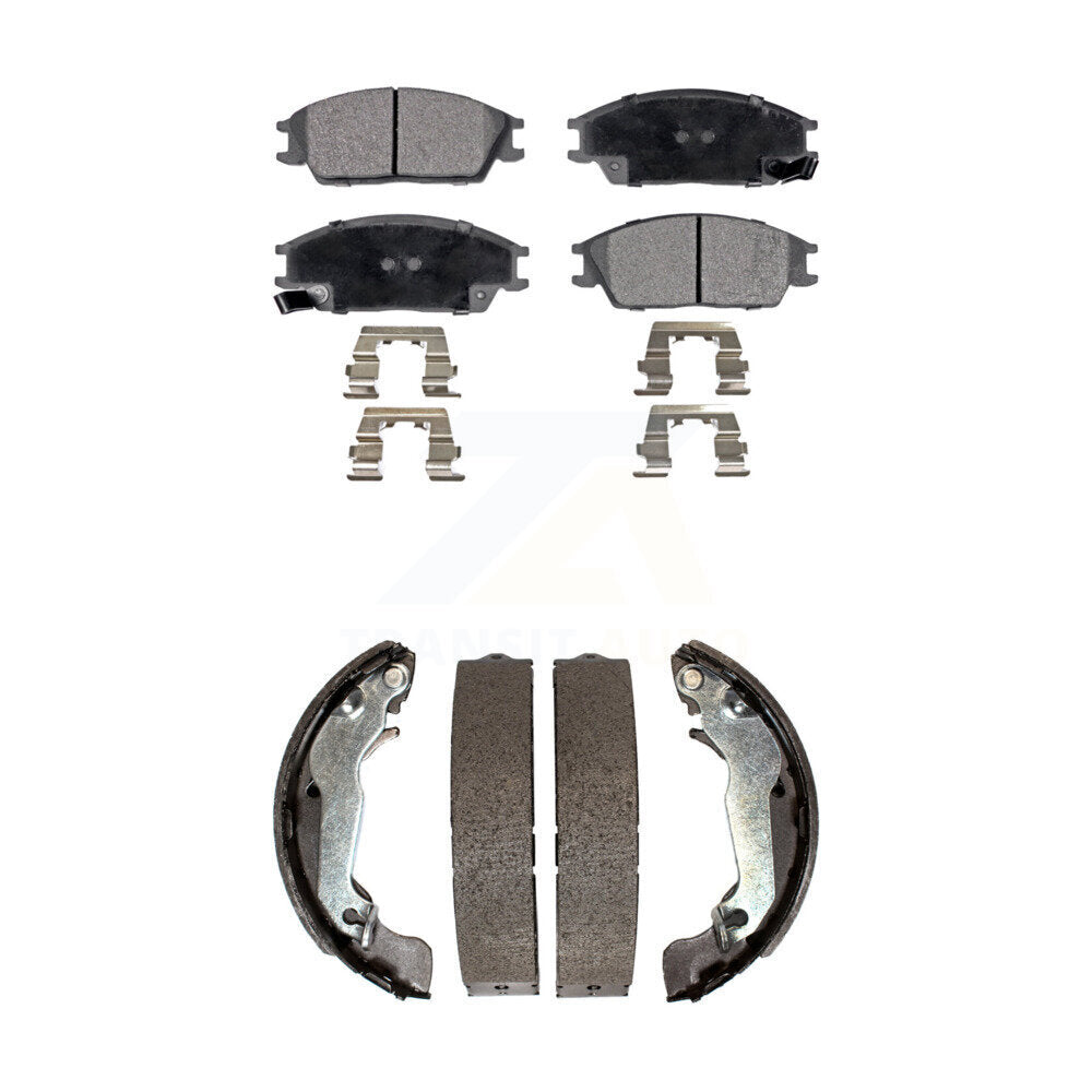 [Avant + Arrière] Kit de plaquette (semi-métallique) de frein pour 2003-2005 Hyundai Accent KFN-100063