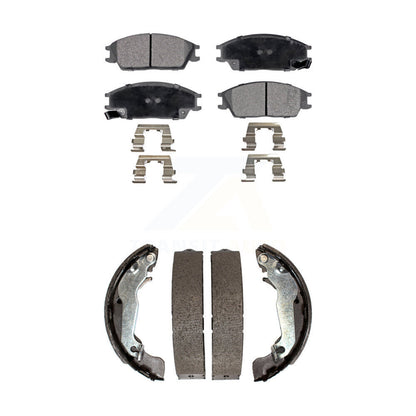 [Avant + Arrière] Kit de plaquette (semi-métallique) de frein pour 2003-2005 Hyundai Accent KFN-100063