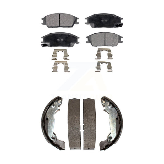 [Avant + Arrière] Kit de plaquette (semi-métallique) de frein pour 2003-2005 Hyundai Accent KFN-100063