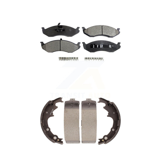 [Avant + Arrière] Kit de plaquette (semi-métallique) de frein pour Jeep Wrangler Cherokee Comanche Wagoneer KFN-100074