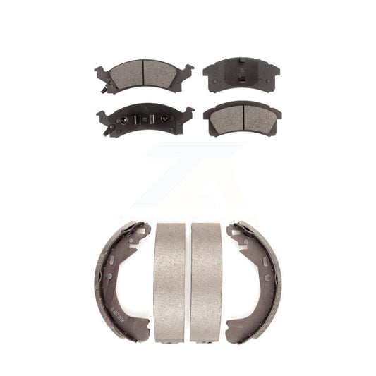 [Avant + Arrière] Kit de plaquette (semi-métallique) de frein pour Chevrolet Cavalier Beretta Corsica KFN-100080