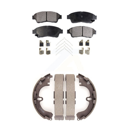 [Avant + Arrière] Kit de plaquette (semi-métallique) de frein pour 1993-1997 Toyota Corolla Geo Prizm KFN-100095