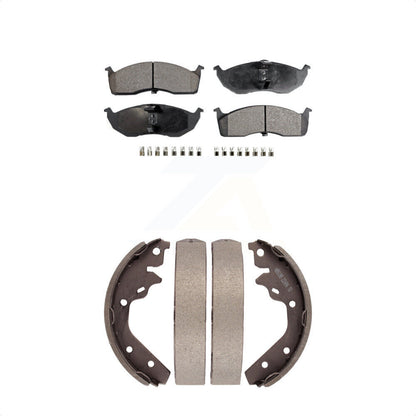 [Avant + Arrière] Kit de plaquette (semi-métallique) de frein pour Neon Dodge Plymouth Chrysler SX 2.0 KFN-100096 par Transit Auto