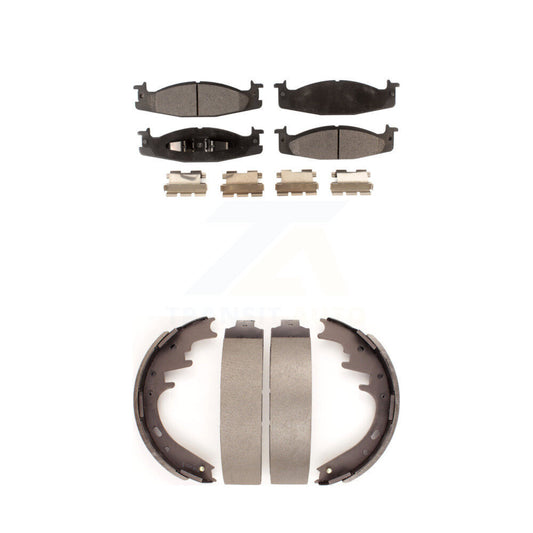 [Avant + Arrière] Kit de plaquette (semi-métallique) de frein pour Ford E-150 Econoline Club Wagon KFN-100101