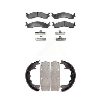 [Avant + Arrière] Kit de plaquette (semi-métallique) de frein pour Ford F-350 E-250 F-250 Econoline E-350 Club Wagon Super Duty KFN-100112