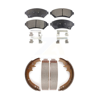 [Avant + Arrière] Kit de plaquette (semi-métallique) de frein pour 1997-1999 Cadillac DeVille Disc rear brakes KFN-100117