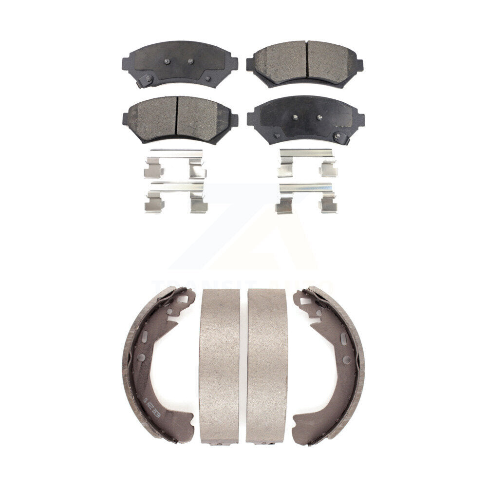 [Avant + Arrière] Kit de plaquette (semi-métallique) de frein pour Buick Century Chevrolet Venture Pontiac Montana Oldsmobile Silhouette Cadillac DeVille Trans Sport KFN-100118