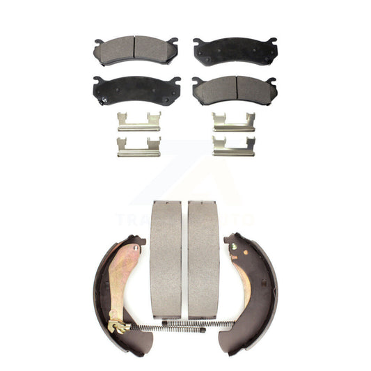 [Avant + Arrière] Kit de plaquette (semi-métallique) de frein pour Chevrolet Silverado 1500 GMC Sierra Classic KFN-100133