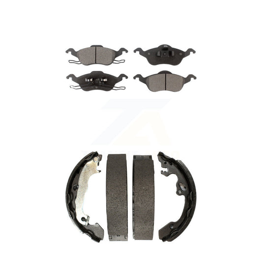[Avant + Arrière] Kit de plaquette (semi-métallique) de frein pour Ford Focus KFN-100140