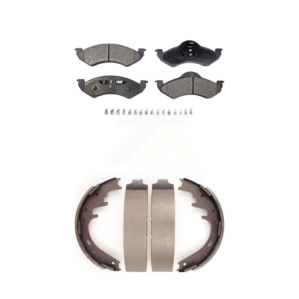 [Avant + Arrière] Kit de plaquette (semi-métallique) de frein pour 2000-2002 Dodge Dakota Durango KFN-100143