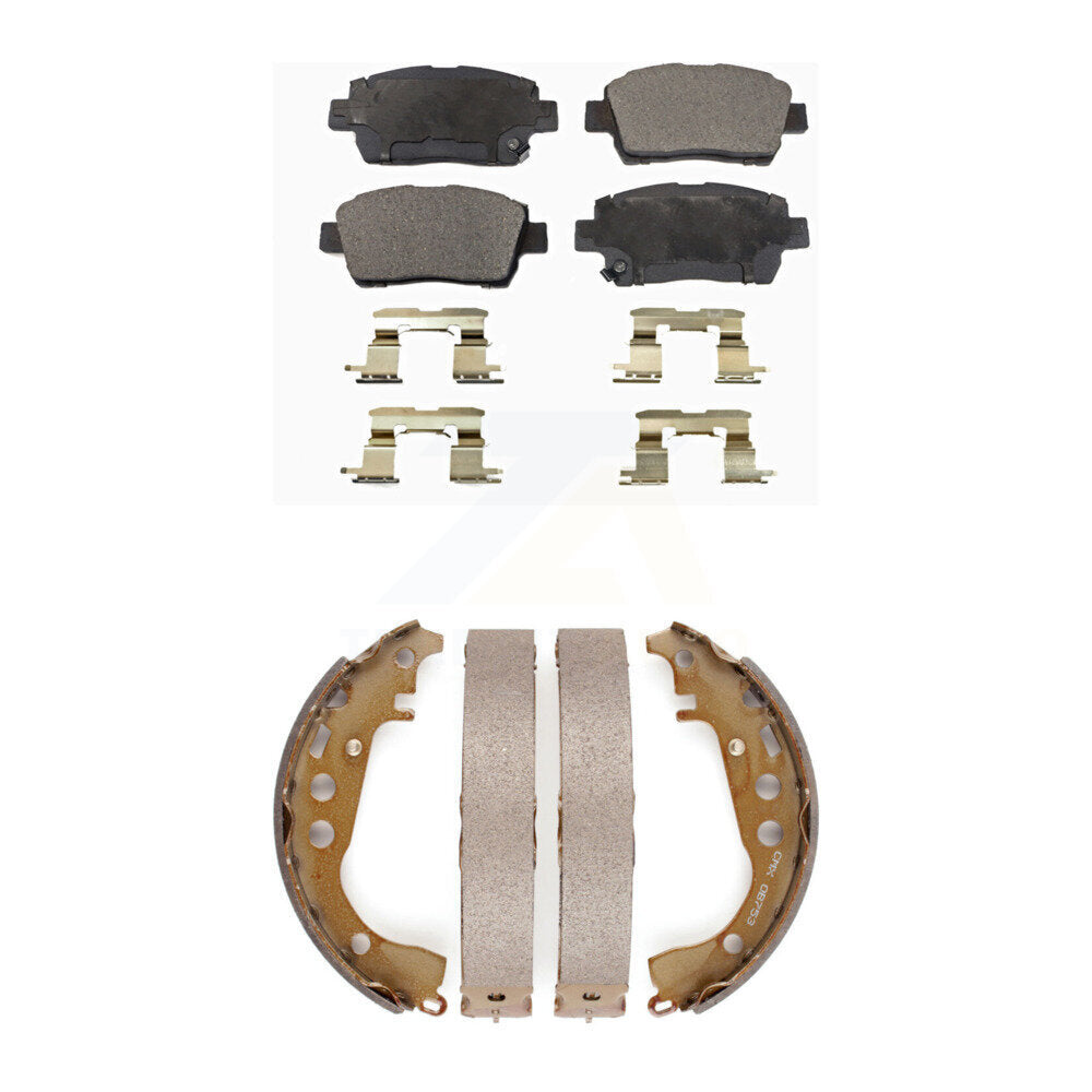 [Avant + Arrière] Kit de plaquette (semi-métallique) de frein pour Toyota Prius Scion xB xA Celica KFN-100144