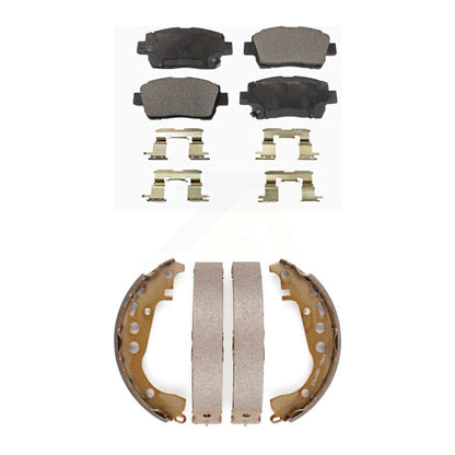 [Avant + Arrière] Kit de plaquette (semi-métallique) de frein pour Toyota Prius Scion xB xA Celica KFN-100144
