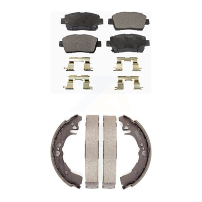 [Avant + Arrière] Kit de plaquette (semi-métallique) de frein pour 2001-2005 Toyota Echo KFN-100145