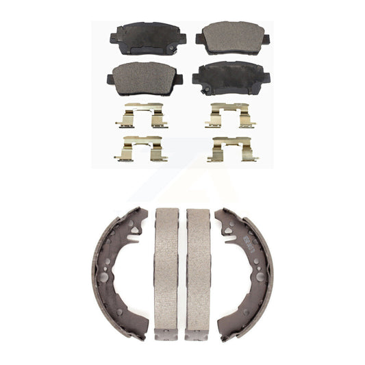 [Avant + Arrière] Kit de plaquette (semi-métallique) de frein pour 2001-2005 Toyota Echo KFN-100145