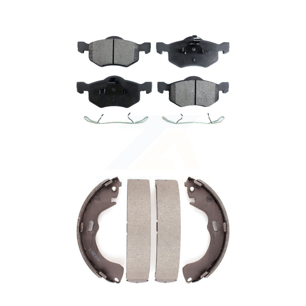[Avant + Arrière] Kit de plaquette (semi-métallique) de frein pour Ford Escape Mazda Tribute Mercury Mariner KFN-100156