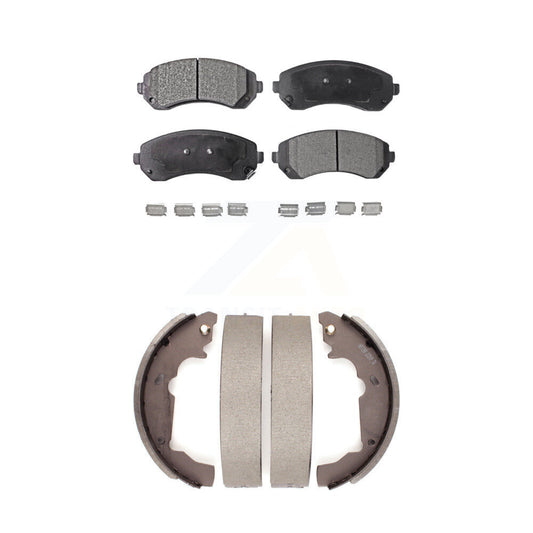 [Avant + Arrière] Kit de plaquette (semi-métallique) de frein pour 2001-2005 Pontiac Aztek KFN-100159
