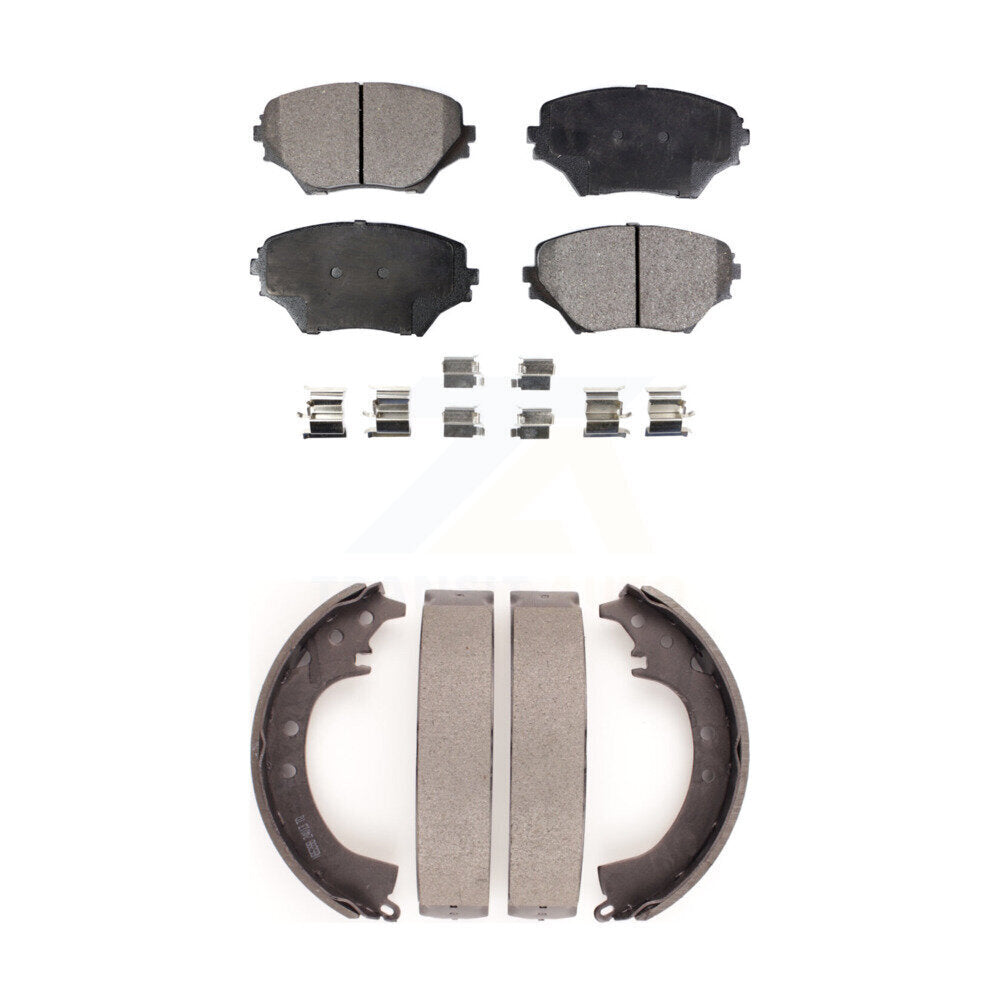 [Avant + Arrière] Kit de plaquette (semi-métallique) de frein pour 2001-2002 Toyota RAV4 KFN-100166