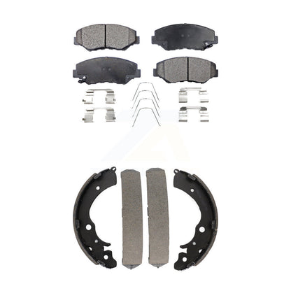 [Avant + Arrière] Kit de plaquette (semi-métallique) de frein pour Honda Accord Fit KFN-100185