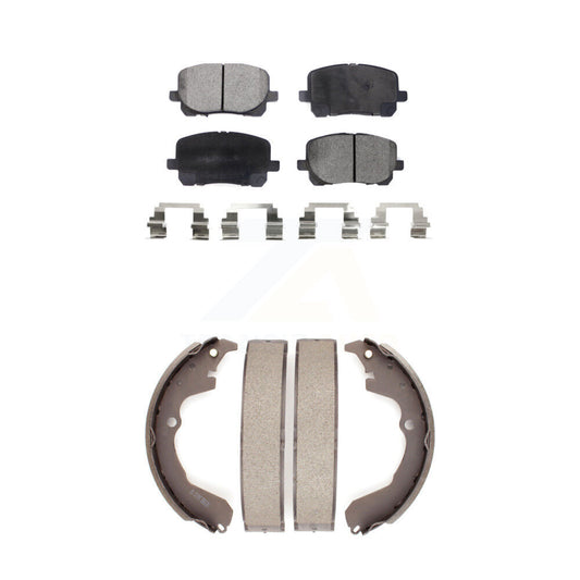 [Avant + Arrière] Kit de plaquette (semi-métallique) de frein pour Toyota Matrix Pontiac Vibe KFN-100188